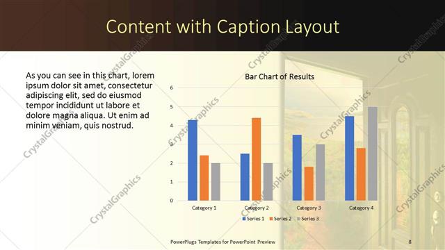 Content with Caption presentation slide layout