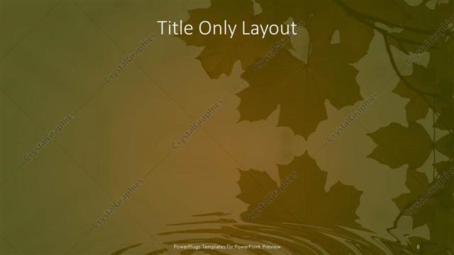 Title Only presentation slide layout