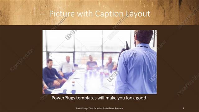Picture with Caption presentation slide layout