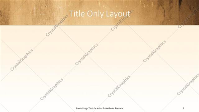 Title Only presentation slide layout