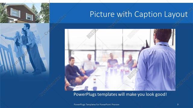 Picture with Caption presentation slide layout