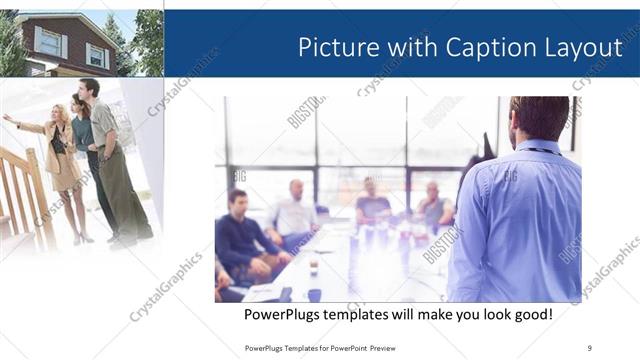 Picture with Caption presentation slide layout