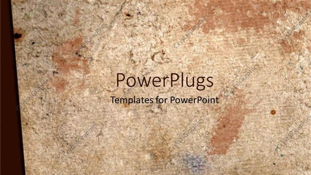 Presentation with old paper - Brown template with old brownish paper