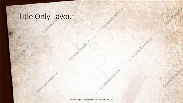 Title Only presentation slide layout