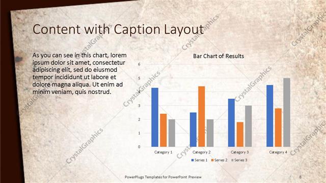 Content with Caption presentation slide layout
