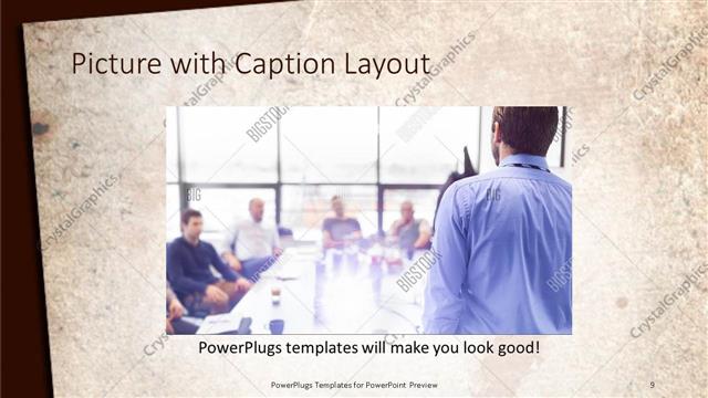 Picture with Caption presentation slide layout