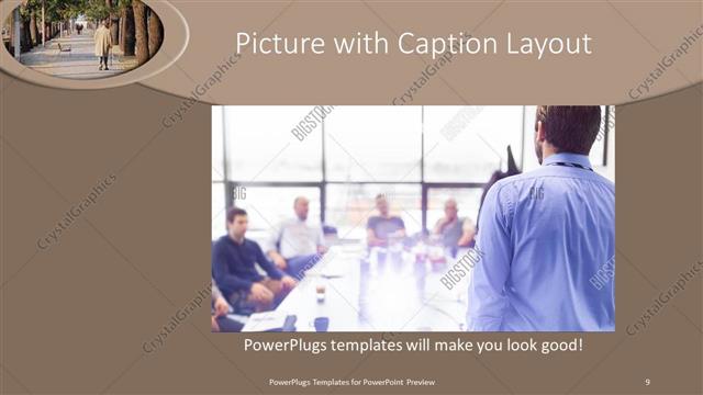 Picture with Caption presentation slide layout