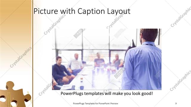 Picture with Caption presentation slide layout