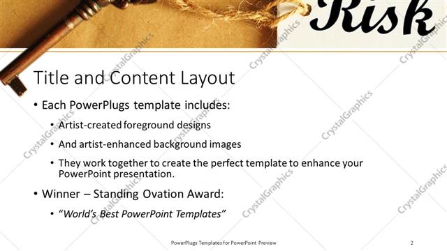Title and Content presentation slide layout