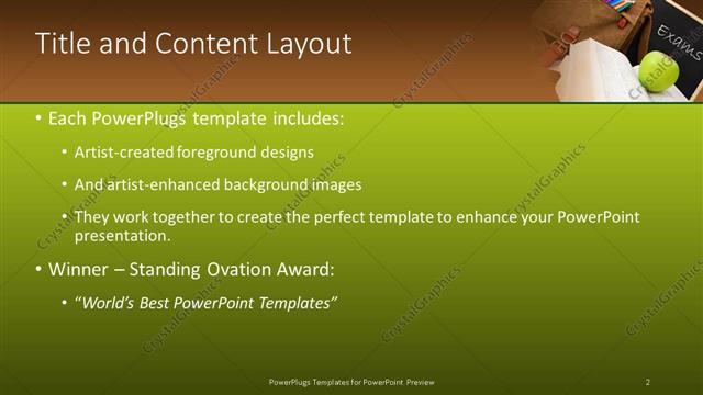 Title and Content presentation slide layout