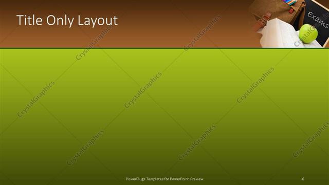 Title Only presentation slide layout