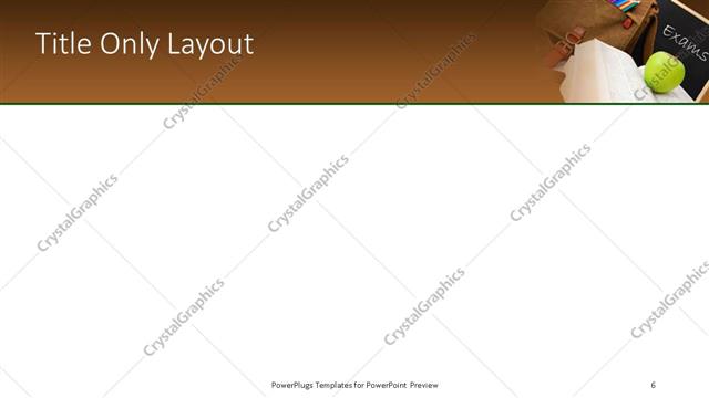 Title Only presentation slide layout