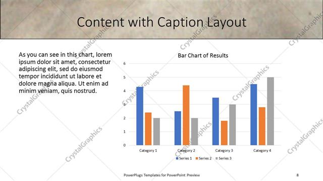 Content with Caption presentation slide layout
