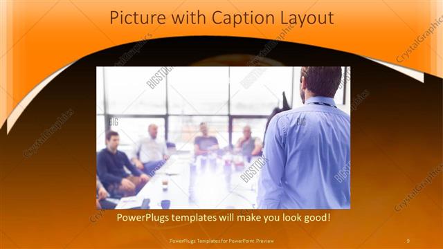 Picture with Caption presentation slide layout