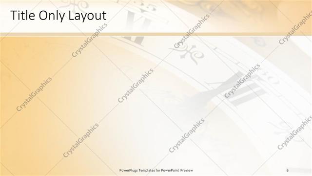 Title Only presentation slide layout