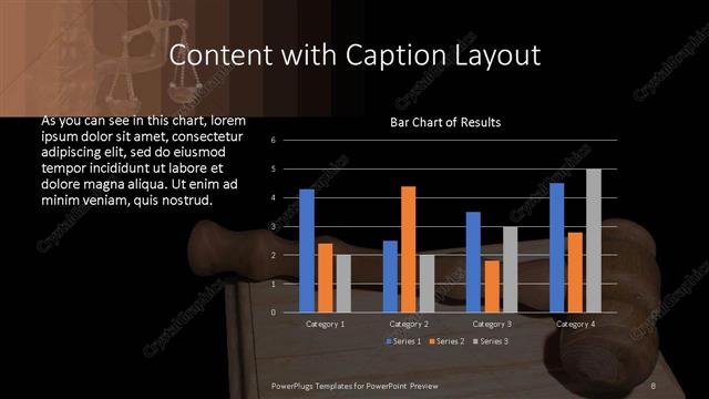 Content with Caption presentation slide layout