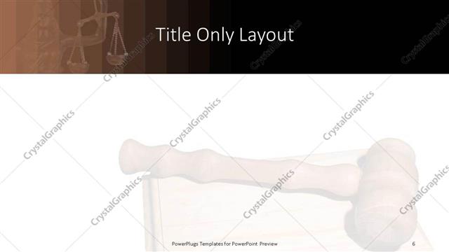 Title Only presentation slide layout