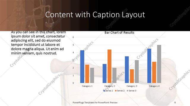 Content with Caption presentation slide layout