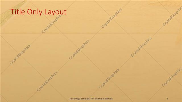 Title Only presentation slide layout