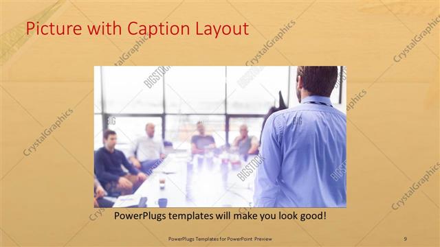 Picture with Caption presentation slide layout