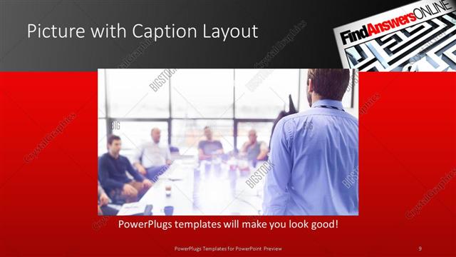 Picture with Caption presentation slide layout