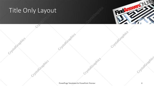 Title Only presentation slide layout