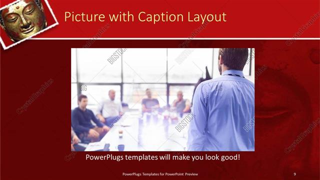 Picture with Caption presentation slide layout