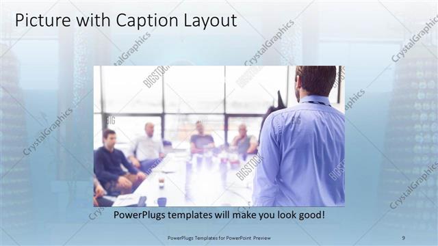 Picture with Caption presentation slide layout