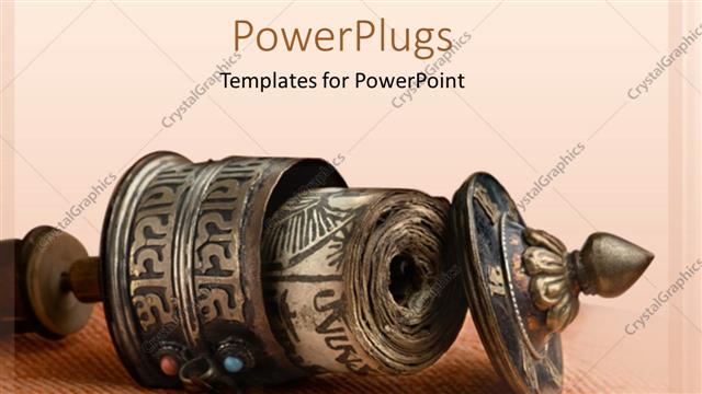  Presentation with incense - Buddhist incense burner laying on its side, Buddhism, religion