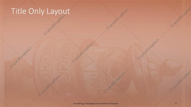 Title Only presentation slide layout