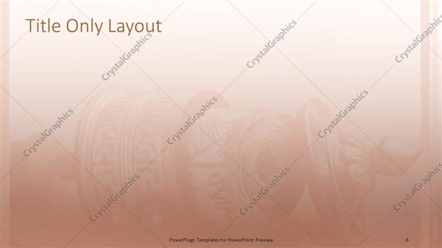 Title Only presentation slide layout