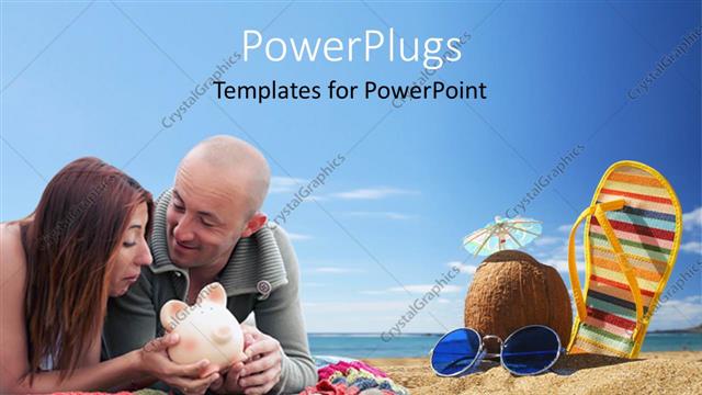  Presentation with budget - A couple with sea in the background