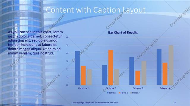 Content with Caption presentation slide layout