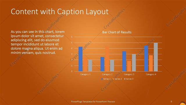 Content with Caption presentation slide layout