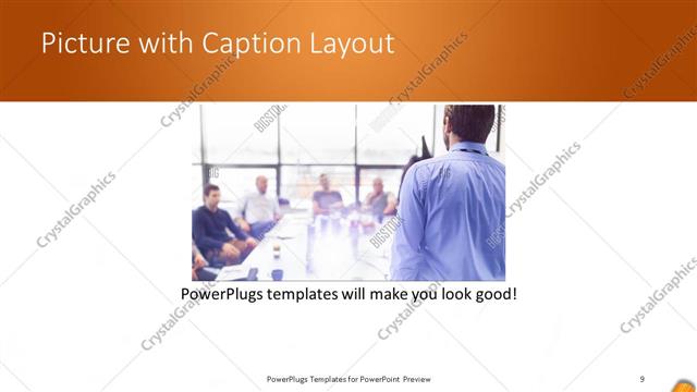 Picture with Caption presentation slide layout