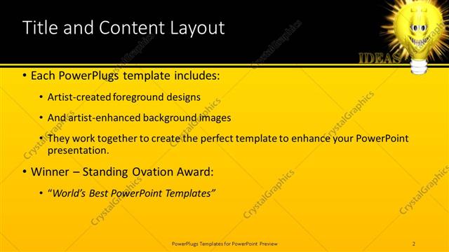 Title and Content presentation slide layout