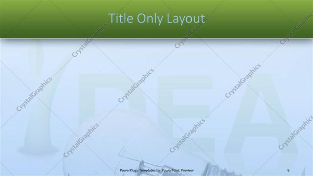 Title Only presentation slide layout