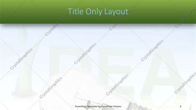 Title Only presentation slide layout