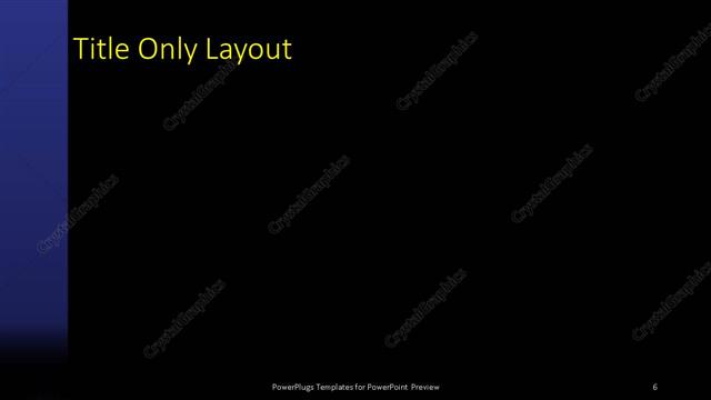 Title Only presentation slide layout