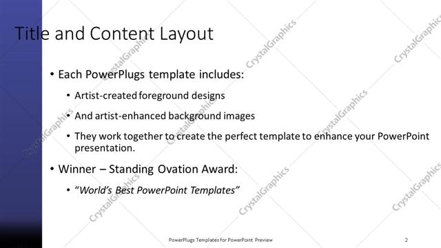 Title and Content presentation slide layout