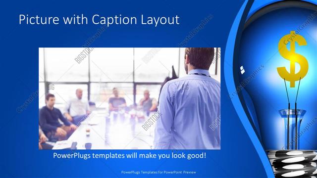 Picture with Caption presentation slide layout