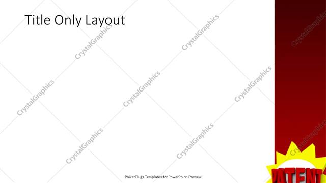 Title Only presentation slide layout