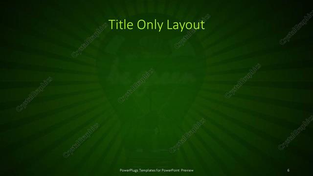 Title Only presentation slide layout