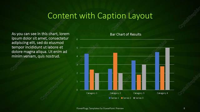 Content with Caption presentation slide layout