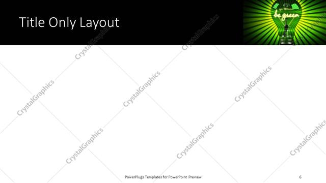 Title Only presentation slide layout