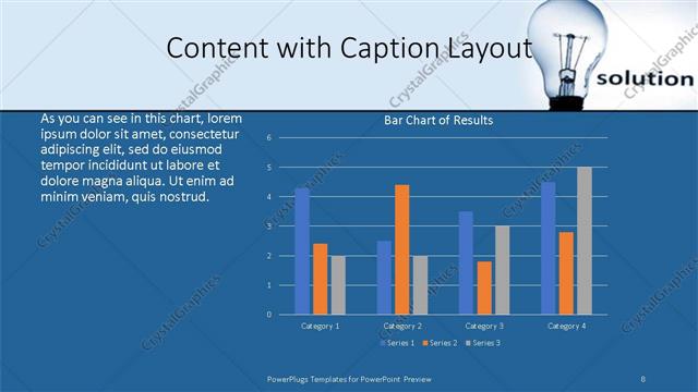 Content with Caption presentation slide layout