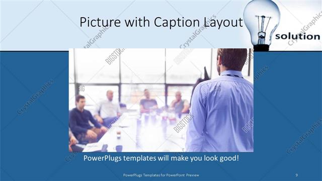 Picture with Caption presentation slide layout