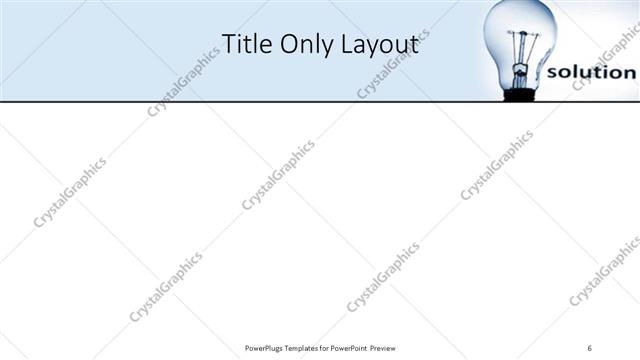 Title Only presentation slide layout
