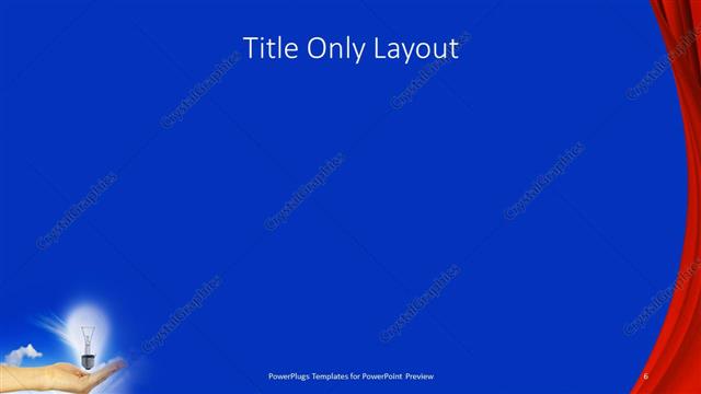 Title Only presentation slide layout