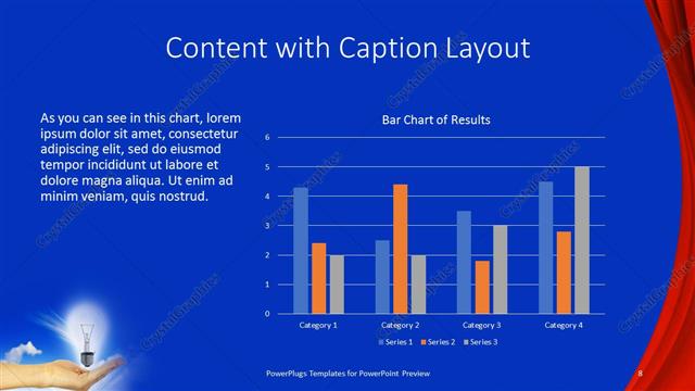 Content with Caption presentation slide layout